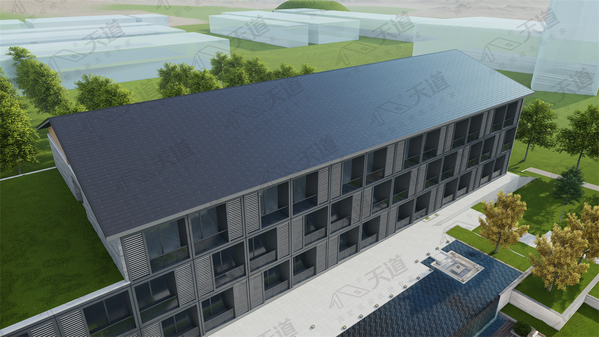 天道美學(xué)光伏屋頂工程項(xiàng)目案例-楊州三灣